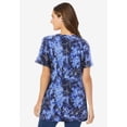 thumbnail image 2 of Woman Within Plus Size Perfect Printed Short-Sleeve V-Neck Tee, 2 of 6