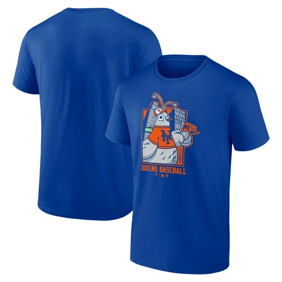 Men's  Royal New York Mets Pigeon T-Shirt
