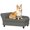 Gray 281, variant on PawHut Dog Ramp for Bed, 49 x 16 x 14 Non-Slip Carpet Pet Ramp with Top Platform, White Wooden Dog Ramp for High Beds