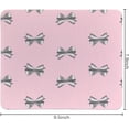 thumbnail image 4 of Girly Pink Mouse Pad,Bowknot Personalized Mouse Mat Design,Mouse pad for Desk Office Gaming Working,Gifts for Girls Women Female Friends,9x8 inches, 4 of 4