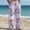 Purple, variant on Mens Harem Pants Loose Elastic Waist Drawstring Patchwork Pockets Boho Hippie Beach Vacation Cropped Casual Pants Green Size 2XL