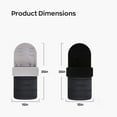 thumbnail image 3 of HioHa Universal Baby Stroller Footmuff, Winter Warm Pram Sack with 5-Point Harness Opening, Windproof & Water-Resistant, Machine Washable Cosy Liner for Newborn to Toddler, Fits Most Strollers, 3 of 7