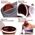 thumbnail image 4 of Faltbare Tasse Silikon, Versenkbare Zusammenklappbare Reisebecher, 270ml Leichtbecher mit Größerem Fassungsvermögen für Camping-Wanderungen Im Freien Ormromra MZQ-0695-1, 4 of 6
