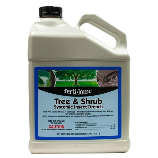 FertiLome 7014316 1 gal Tree & Shrub Drench Liquid Systemic Insecticide