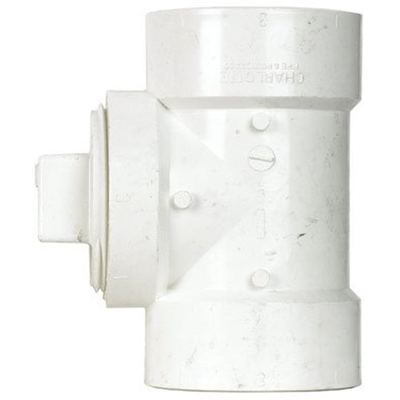 Cleanout Tee Charlotte Pipe and Foundry, cubo de 3 x 3 pulgadas