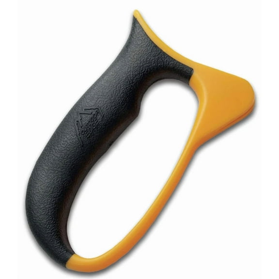 5 Inch Yellow Knife Sharpener Handheld Ergonomic Tungsten Carbide V Shape