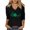 Black E, variant on 3/4 Sleeve Shirt for Women St Patty's Day 2025 Casual Plus Size Clover&Heart Funny St Shirts Tunic Tops, Green 3XL