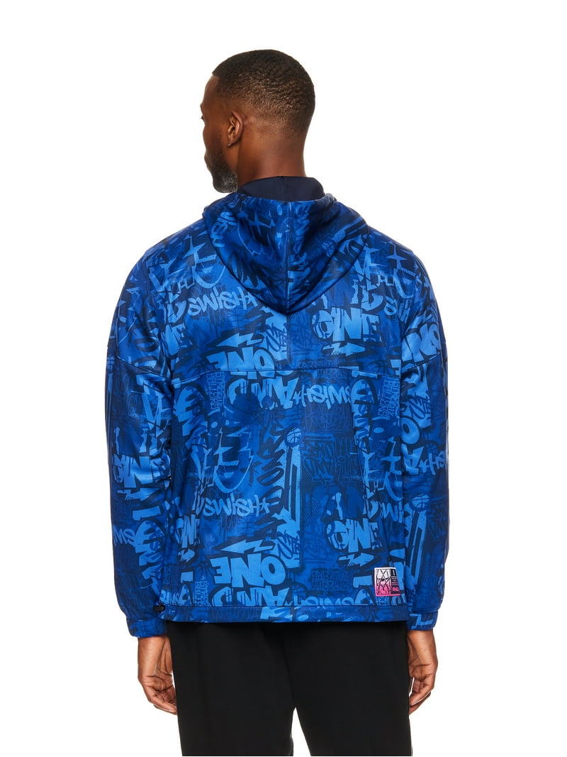 And1 Men's and Big Men's Jumpshot Graffiti Jacket, Sizes S