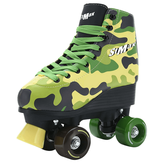 Quad Roller Skates for Girls & Boys, Men Women Outdoor Classic High Cuff Quad Skates with Lace System size 7.5 Women