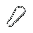 thumbnail image 1 of Gancho Mosquetón Hebillas para acampar Bloqueo de resorte Broche para llavero Clips Plata Barbie Nuevos Originales, 1 of 6