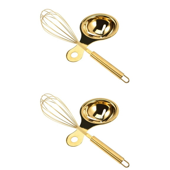 2 Sets Hanging Design Egg Mixer Manual Whisk Blenders Stirrer Cake Whisks Creative