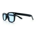 thumbnail image 6 of Gentlemans Hipster Bevel Horn Rim Plastic Fashion Hustler Sunglasses Black - Blue, 6 of 8