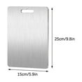 thumbnail image 2 of Titanium Cutting Boards - 100% Pure Titanium Cutting Boards for Kitchen - Cutting Edge Hygiene & Durability, Double Sided Large Non Toxic Cutting Board, 2 of 9