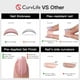thumbnail image 3 of Puntas de uñas de gel estilo almendra roja Curvlife, de la marca Press on Nail, 3 of 5