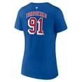 thumbnail image 3 of Women's Fanatics Vladimir Tarasenko Royal New York Rangers Authentic Stack Name & Number V-Neck T-Shirt, 3 of 3