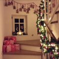 thumbnail image 2 of Guirnalda navideña de 2,7 m con luces, decoraciones de lujo, pancarta de ratán para árbol de Navidad, decoración colgante para Navidad, decoración para fiestas en el hogar, 2 of 5
