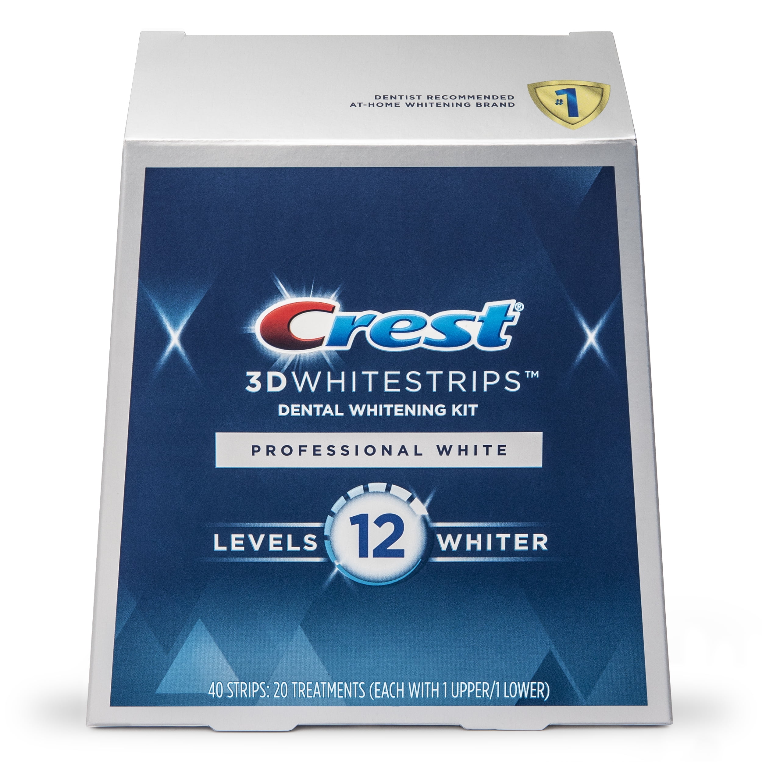 tweede Gastheer van Tegenstrijdigheid Crest 3D Whitestrips Professional White Teeth Whitening Kit 40 Strips -  Walmart.com