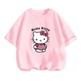 thumbnail image 3 of Camiseta de Anime Hello Kitty, conjuntos de camisetas para niños, moda para mujeres, ropa de manga corta para bebés, camisetas casuales de verano para miércoles, 3 of 5