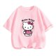 thumbnail image 3 of Camiseta de Anime Hello Kitty, conjuntos de camisetas para niños, moda para mujeres, ropa de manga corta para bebés, camisetas casuales de verano para miércoles, 3 of 5