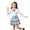 Z35 Light Blue2, variant on Glisme Little Girls Back To School Skirts Plaid Elastic Waist College Style Comfortable Pleated Skirt For Girls Size 6-7 Years