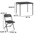 Mainstays 5 Piece Resin Card Folding Table and Four Folding Chairs Set