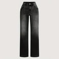 thumbnail image 5 of KANG Women Wide Leg Jeans For Casual High Waisted Strechy Straight Leg Loose Denim Pants With Pocket, 5 of 6