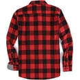 thumbnail image 2 of WARHORSEE Flannel Shirt for Men Long Sleeve Regular Fit Button Down Casual Plaid Shirt, 2 of 6