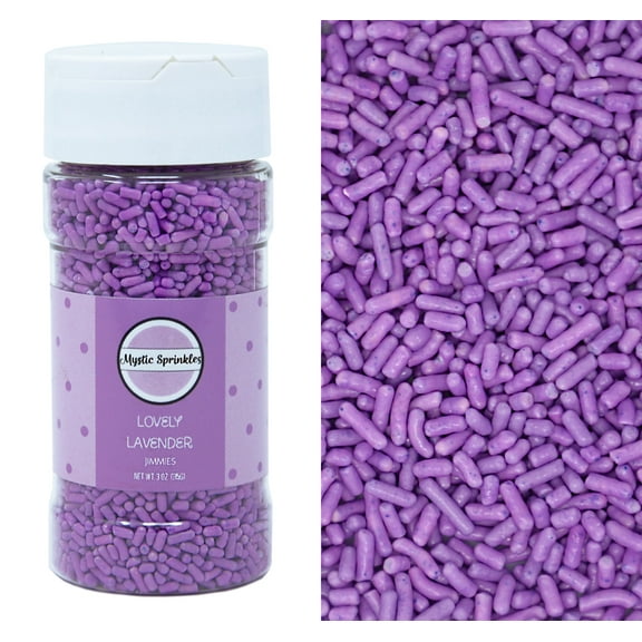 Mystic Sprinkles Lovely Lavender Jimmies 3 Ounce Bottle