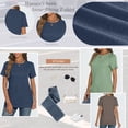thumbnail image 3 of SUNBS T Shirts for Women Short Sleeve Crew Neck Plain Tee Casual Summer Top Women Blouses, 3 of 8