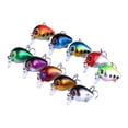 thumbnail image 2 of 10 señuelos de pesca Minnow, cebos duros, suministros de pesca, swimbaits con anzuelo, crankbaits para lucioperca, lubina, agua salada y dulce, 2 of 8