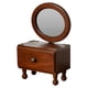thumbnail image 3 of Espejo de sobremesa, espejo de maquillaje, elegante decoración de escritorio, retro, portátil. Oval, 3 of 9