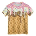 thumbnail image 5 of Wxirdiow Garçons Graphique Tee T-Shirts Garçon Tout-Petit Été Manches Courtes T-Shirts Coton Décontracté Graphique Col Rond Haut T-Shirts Jaune Taille,8-9 Ans, 5 of 5