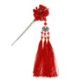 thumbnail image 2 of Horquilla de flores clásicas para niña Yuyangstore hecho a mano rojo, 2 of 7