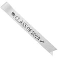 thumbnail image 3 of Shisuyan Graduation Season Shoulder Strap Graduation Sash Silver Black Text 1Set 63X3.7X0.04In, 3 of 8