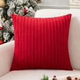 thumbnail image 1 of Ugs Ugasa Juego De Fundas De Almohada De Terciopelo Suave Y Cálido De Navidad, Fundas De Cojín, Fundas De Almohada Para Salón/Dormitorio/Sofá, 1 Pieza De 50 X 50 Cm, Color Burdeos, 1 of 5