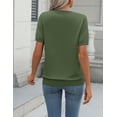 thumbnail image 6 of Zeagoo Womens Summer Short Sleeve Tops Crew Neck Lightweight Pullover Sweaters Loose Dressy Casual Blouse, 6 of 6