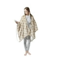 Beautyrest Ogee Sherpa Oversized Heated Electric Snuggle Wrap Throw