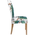 thumbnail image 3 of FMSHPON Peacock Lover Blooming Cherry Trees Flowers Stretch Chair Cover Protector Seat Slipcover for Dining Room Hotel Wedding Party Set of 1, 3 of 5
