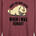 thumbnail image 3 of Avatar - The Last Airbender - Appa Hungry - Women's Lightweight French Terry Long Sleeve Shirt, 3 of 5