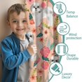 thumbnail image 3 of Blackout Kids Curtains,Shih Tzu Dog and Floral Childrens Insulated Curtains Set Of 2,Bedroom Essentials,Toddler Room Decor 42x54in(106x137cm), 3 of 4
