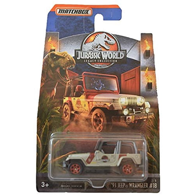 Auto de juguete Matchbox Jeep Wrangler '93 Jurassic World