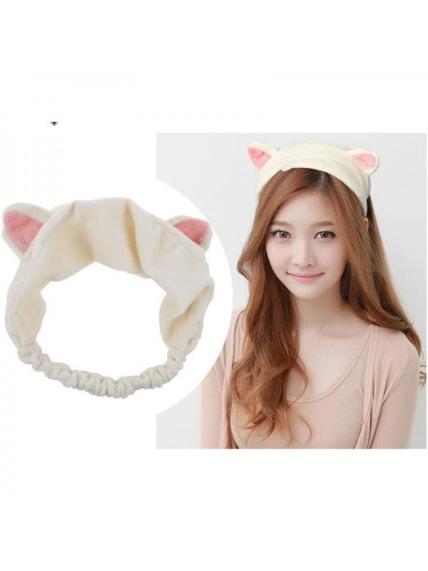 Girls Cat Ears Headband Hairband Makeup Face Clean Spa Fluffy Hair Band Lovely Z Girls Cat Ears Headband Hairband Makeup Face Clean Spa Fluffy Hair Band Lovely Z