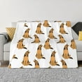 thumbnail image 1 of Fotbe German Shepherd Dog Manta de Franela con Estampado, Manta Ultrasuave para Cama, Sofá, Auto, Hipoalergénica y Antibolitas-50"x40", 1 of 6