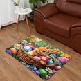thumbnail image 4 of Easter Bunny & Egg Flannel Non-Slip Rug, Washable Farmhouse Mat for Kitchen Laundry Room Bathroom Decor, 4 of 15