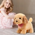 thumbnail image 5 of RuiJiao Interactive Walking Barking Stuffed Toy Dog, Electronic Realistic Sounds Motion Plush Animal, Soft Lifelike Pet Toy Gift for Kids Children, 5 of 9