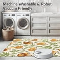 thumbnail image 5 of ODIKA 4'x6' Machine Washable Non-Slip Area Rug, Wildlife Wonders Storybook Safari Animal Parade with Tropical Accents High Traffic Rug with Pad, Beige, 684044, 5 of 8