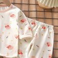 thumbnail image 6 of NOLDARES 2pcs Toddler Infant Baby Boy Fall Winter Clothes Long Sleeve Graphic Sweatshirt Tops Casual Pants Set Outfits Clothing(Light Pink,4-5 Y), 6 of 6