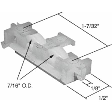 Nylon Sliding Window Replacement Roller - CRL Sliding Window Roller with 7/16