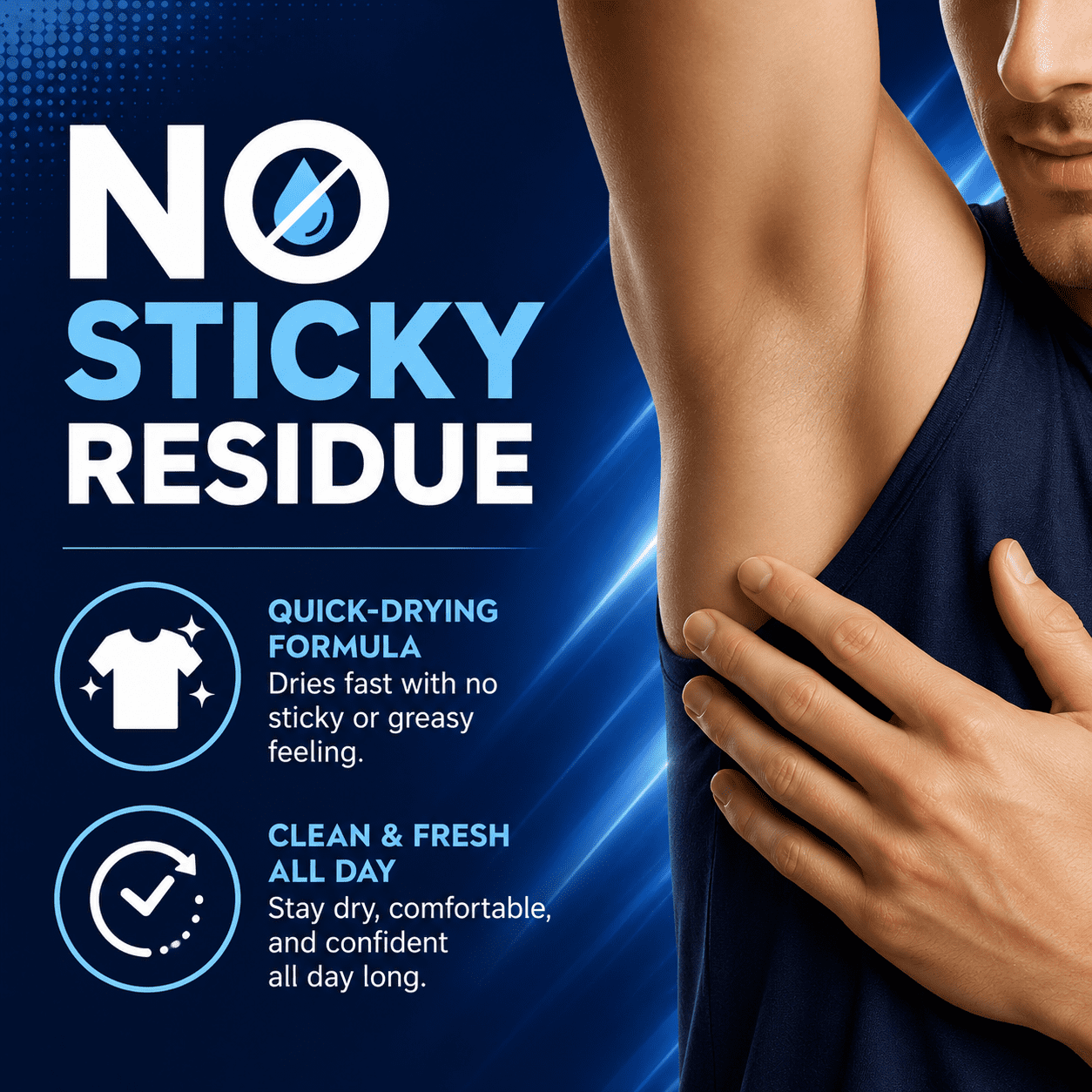 NIVEA MEN Cool Kick Anti-Perspirant Deodorant Roll-On, 50 mL Each, 6 Pack – 48 Hour Sweat & Odor Protection, Instant Cooling Freshness