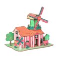 thumbnail image 3 of 3D Jigsaw Puzzle Wooden Craft Kit, Dollhouse Castle Model DIY Building Toys, 3 of 5